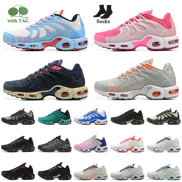 

2022 fashion plus tn terrascape running shoes for women tnplus mens sky blue purple pink grey orange white red black metallic gold deep grey