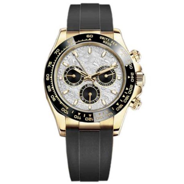 

u1 factory 40mm watch mens automatic mechanical watches full stainless steel three eyes sapphire wristwatches, Slivery;brown