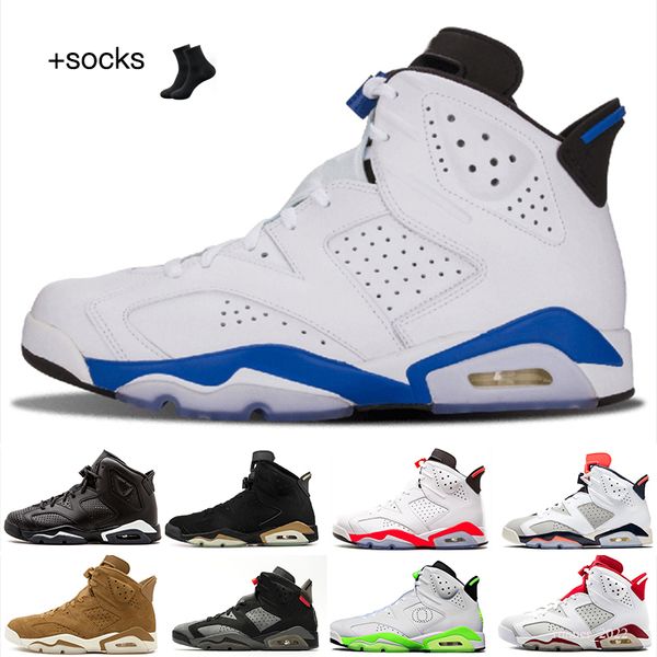 

washed denim 6 6s boots mens basketball shoes sneakers university blue bordeaux electric green cactus dmp infrared white barely rose hare me, Black