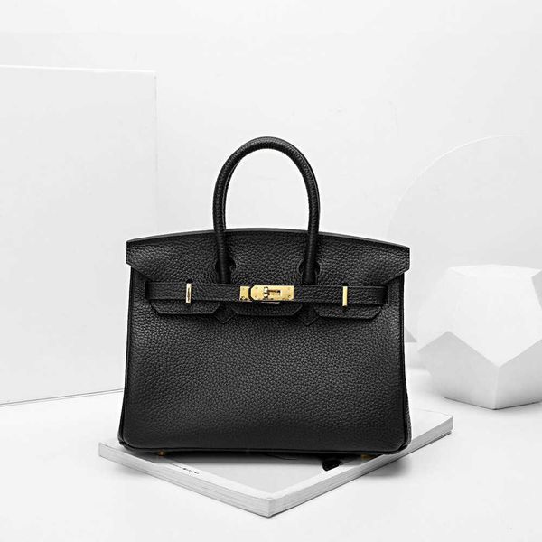 

shoulder birkins designer bag herme handbags 2022 new litchi pattern leather large capacity hand messenger women fashion temperament