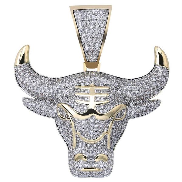 

fashion simple bull head pendant necklace outer sliding object casual men and women necklaces316c, Silver