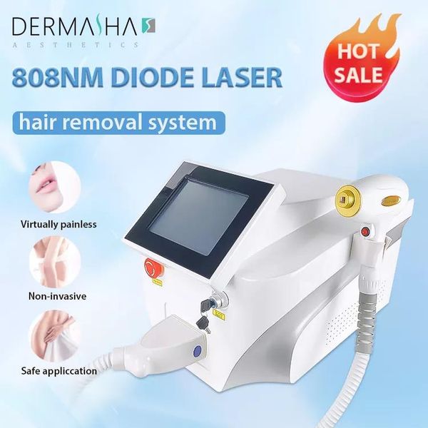 

beauty tools diode laser 808 nm 755 1064 skin facial permanenting hair removal device, Black
