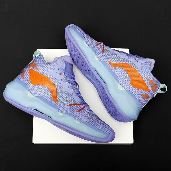 

fashion shoe designer classic trend latest style lightweight breathable fly woven upper comfortable insole wear resistant basketball shoes f, Red;white