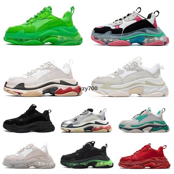 

new triple s men women designer casual dad shoes vintage platform sneakers black paris 17fw luxuries tennis flat trainers balencaigaity sho
