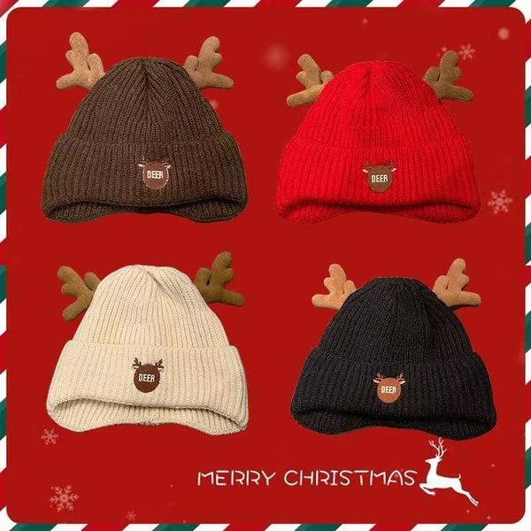 

christmas bronzing hats children christmas decorations antlers decoration, Blue;gray