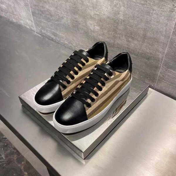 

men designer sneakers striped vintage sneaker platform casual shoes season shades flats trainers classic outdoor shoe walking shoes with box, Black