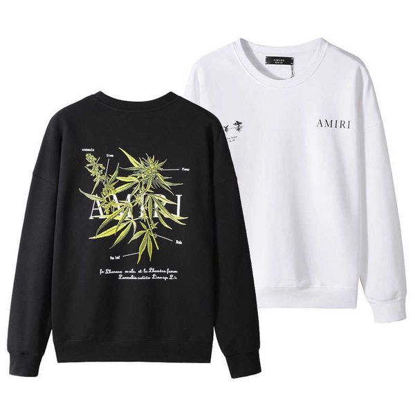 

men's hoody hoodie casual sweater designer sweatshirt street trend new amii loose hip hop high round neck pullover autumn winter leisur, Black