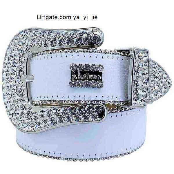 

bb belt designer simon belts for men women shiny diamond belt white cintura uomo boosluxurygoods 888, Silver