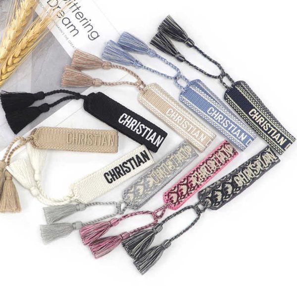 

fashion luxury women's bracelets brand d bangle jewelry designer letter hand woven bracelet simple wrist bohemian rope trinket men girl, Golden;silver