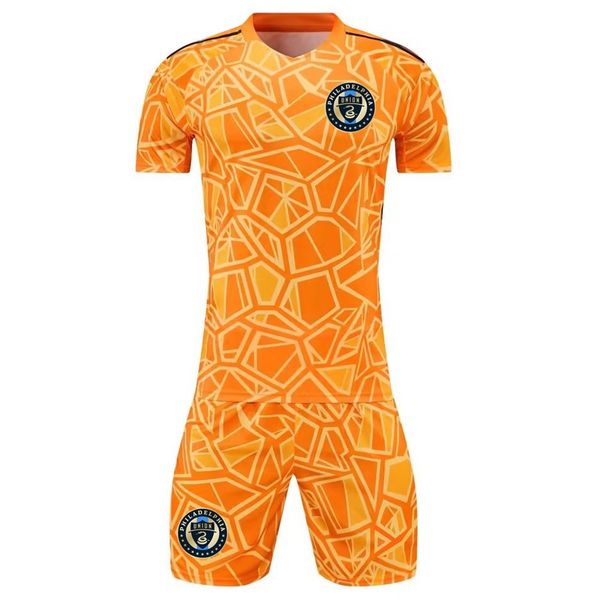 

goalkeeper kits running sets 22-23 philadelphia union soccer jerseys men football shirt 2023 sport short sleeves goalie mens kit sports wear, Black;blue