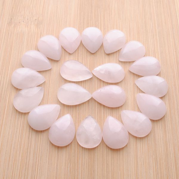 

natural rose quartz gemstones teardrop 13x18mm cabochon no hole loose beads for diy jewelry making earrings bracelets necklace rings accesso, Black