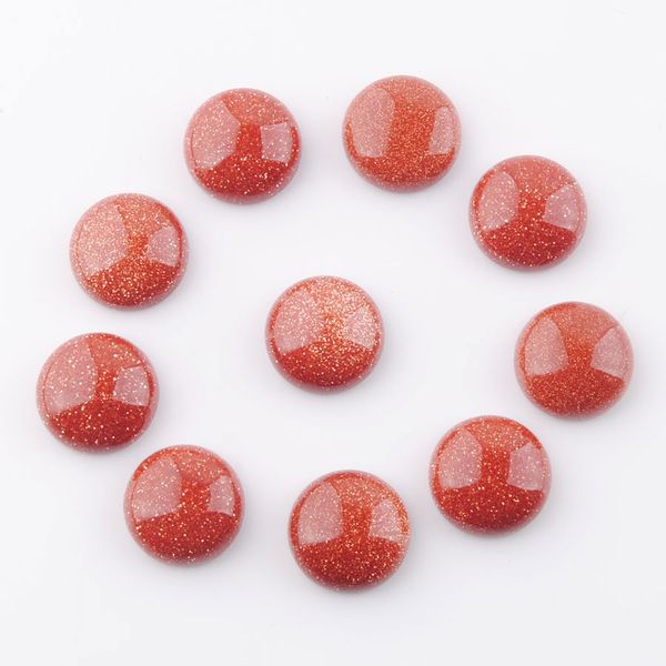 

natural loose gemstones golden sand 12mm round flat back cabochon cab no drill hole for jewelry making u3260, Black