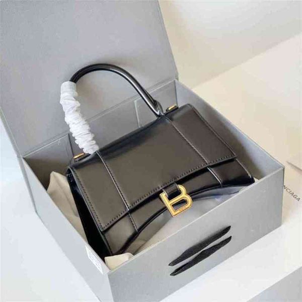 

balencaige handbags designer hourglass bags black full women's handbag messenger small leather bag fashionable and versatile