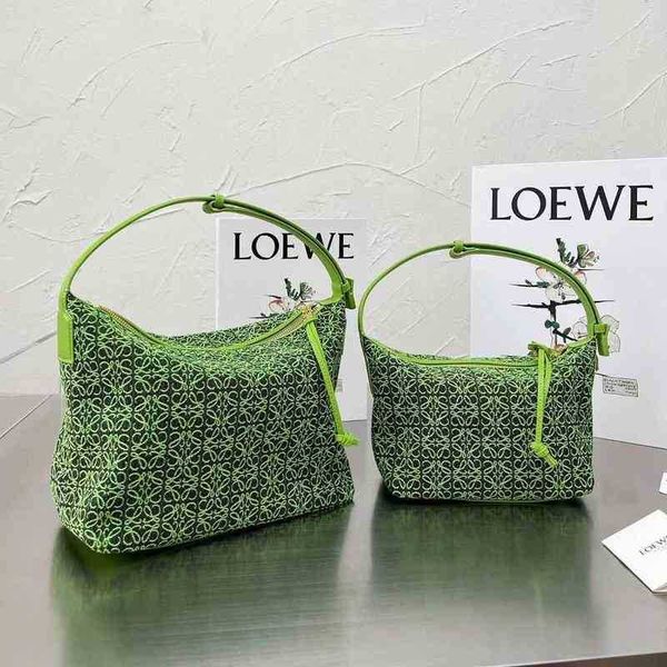 

designer bag woman's fashion handbag loew's jacquard canvas hollowed out three-dimensional lunch box bag armpit cubi one shoulder