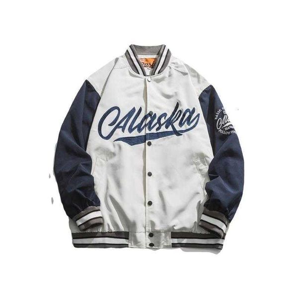 

fleece men bomber jacket cotton baseball jackets buttons windbreaker embroidery letters male outwear fashion women men's, Black