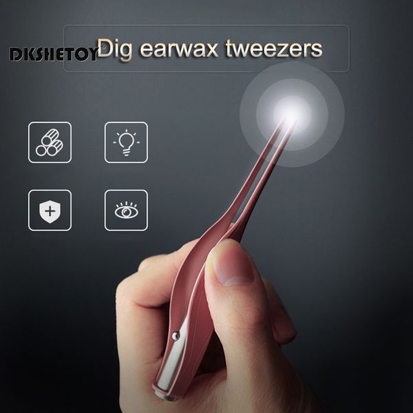 

costumes ear cleaner wax removal led light soft ear picks for children ear cleaning tools hygiene care high precision earpick cospl, Black