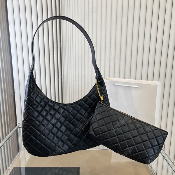 

2 pcs set shoulder bag luxury designer totes bags coin wallet fashion handbag leather pochette shopping purse travel handbags diamond lattic