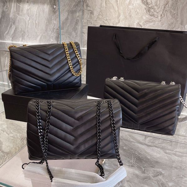 

loulou fashion woman luxurys designers bags real leather 7a quality handbags messenger crossbody chain shoulder bag totes lady purse wallet