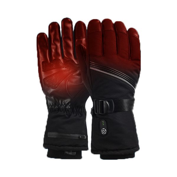 

electric gloves hand warmer charging heating finger safety constant temperature ski scooter bike warm gloves 1, Blue;gray