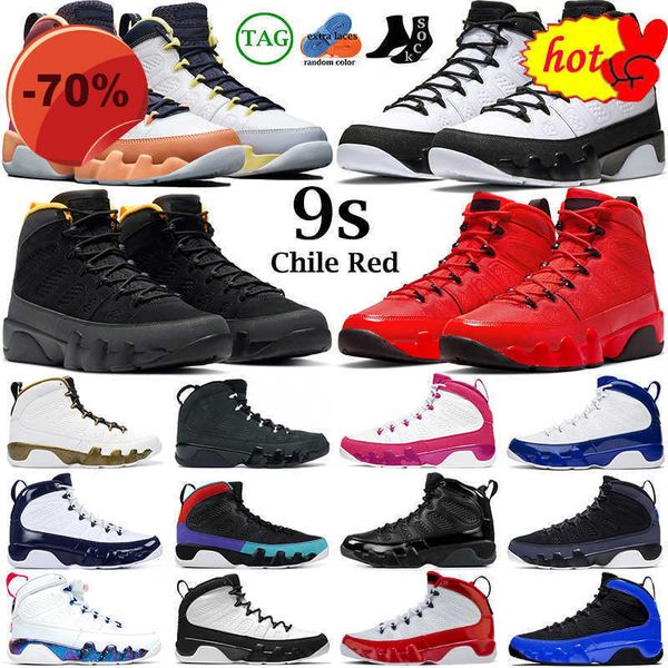 

2022 men basketball shoes jumpman 9s 9 chile red change the world university blue gold gym racer bred dream do it mens trainers sports