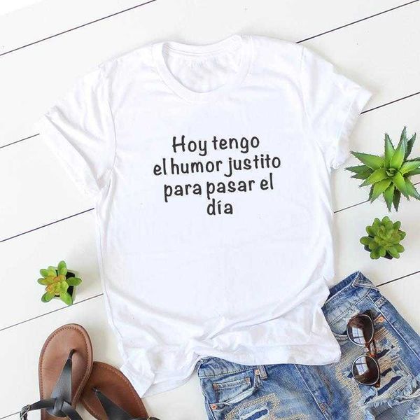 

fashion spanish style camiseta womens t-shirt mujer feminina letter print, White