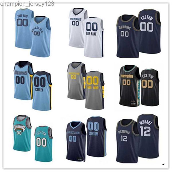 

college basketball wears 75th custom jersey memphis''grizzlies''men women youth 24 dillon brooks ja 12 morant 1 kyle and, Black