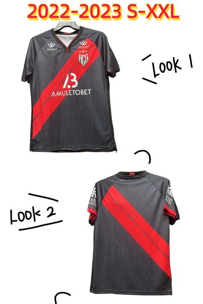 

2022 2023 atletico goianiense soccer jerseys short sleeve 22 23 men home man football shirts uniforms s-2xl, Black