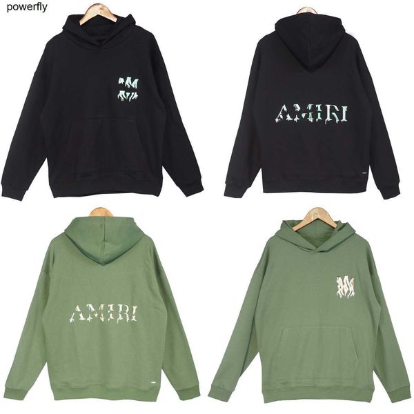 

men's hoodies designer sweatshirts fashion brand sweater fashion amirs foam letter loose lovers' hoodie, Black