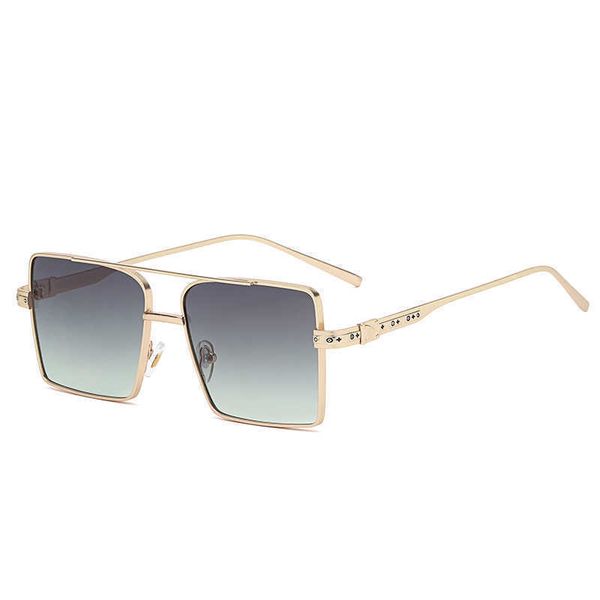 

fashion square metal designer sunglasses men gold edge pink women polarizer four seasons eyewear couples sunglass uv400 5412, White;black