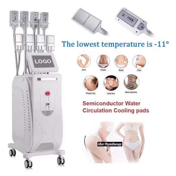 

new vertical slimming ems en fat reduce cryo 8 plates cooling pads cellulite reduction cold body sculpting slimming machine salon