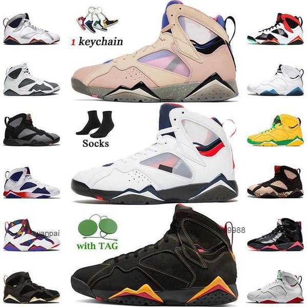 

2023 new jumpman 7 7s men women basketball shoes athletic outdoor sport sneakers sapphire psgs citrus z mist white green black paten og desi