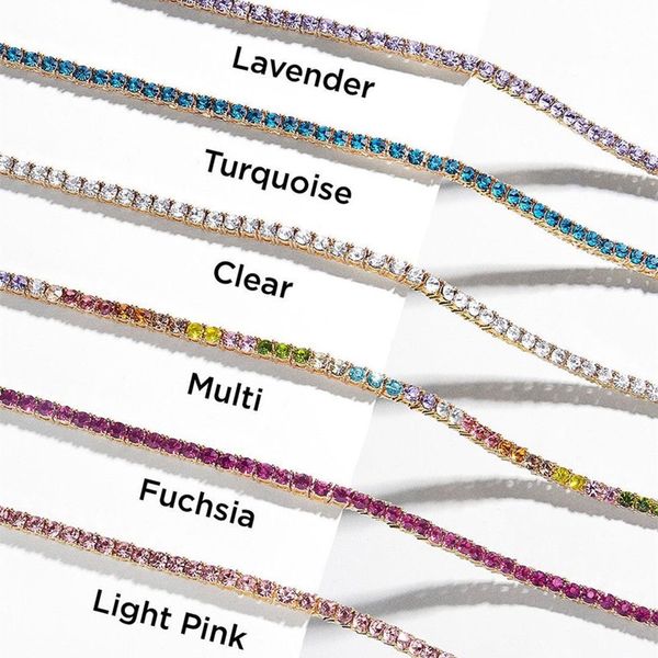 

tennis cubic zirconia crystal bracelet for women men bling iced out homme wedding jewelry hip pop accessories gift drop delivery 2022 smtfy, Golden;silver