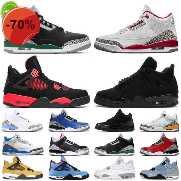 

2022 basketball shoes woman mens sneakers 4s university blue white sail black cat racer blue charity game katrina men women retro trainers