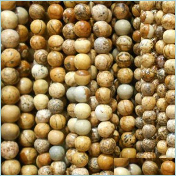 

stone 8mm natural brown dots striped stones round spacer loose beads for necklace bracelet charms jewelry making drop delivery 2021 dhrmz, Black