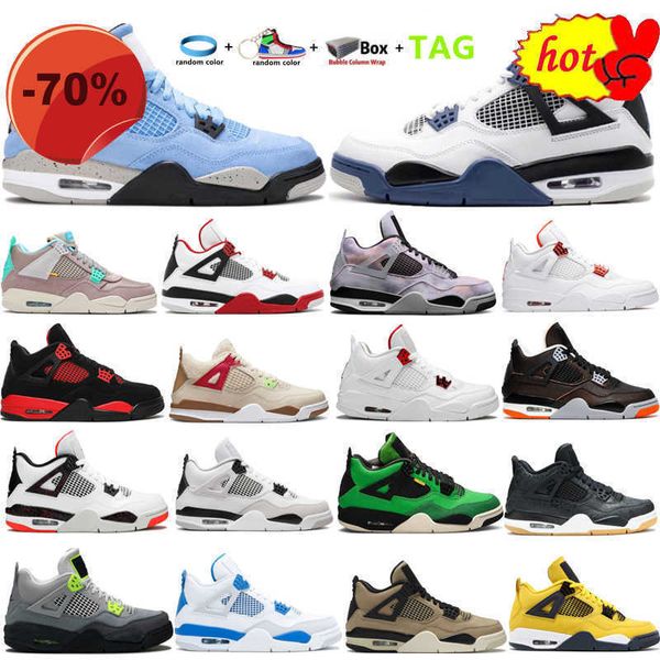 

2022 2022 iv 4 4s midnight navy men women basketball shoes lightning black cat zen master neon 95 sports sneakers trainers fire red