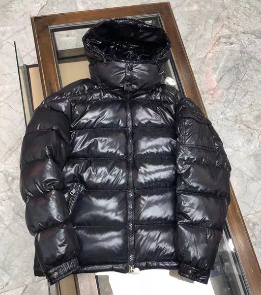 

designers down jackets men women puffer jacket classic pattern winter keep warm parkas real feather outdoor senior winter coats windproof wa, Black