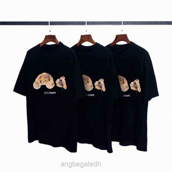 

men's t-shirts t-shirt palm star eye beheaded bear angels short sleeve and women's lovers' palmangel fashion52hq, White;black