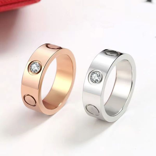 

love screw ring 5mm mens rings classic men titanium steel designer for women man luxury gifts woman girl gold silver rose gold jewlery