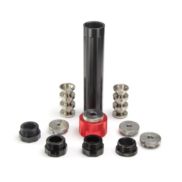 

fuel filter fittings baffles cups guide drill jig fixture and 9"l 1.6"od d cell k cups fuel filter 1.375x24 aluminum tube stainles
