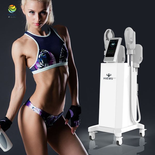

ems slim nova slimming machine body sculpt muscle build 4 handles emslim neo with rf fat burning weight loss machine 2023