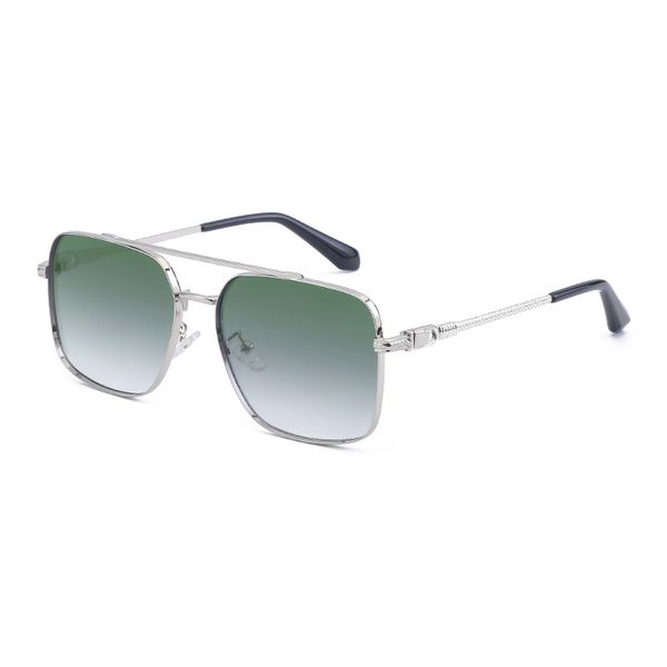 

new vintage sunglasses mens double beam design box metal fashion tide driving shades men super cost effective glasses, White;black