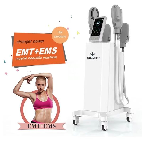 

new button lifting fat dissolving body shaping 4 handles hi emt ems electromagnetic muscle machine
