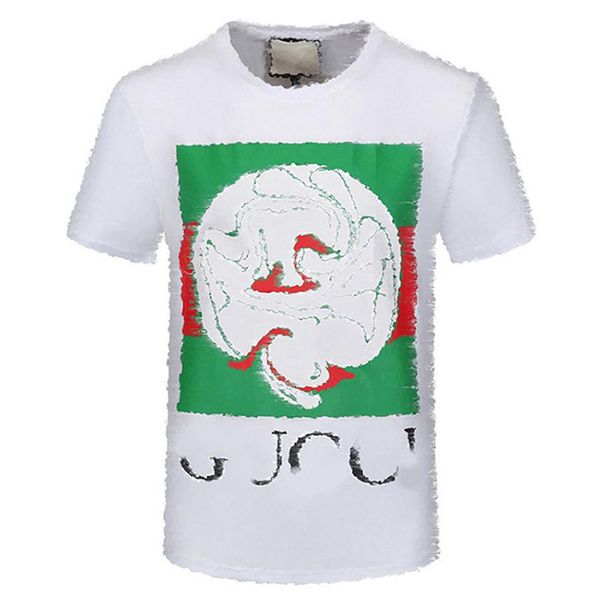 

men t-shirt geometric pattern summer casual tee fashion ins style streetwear loose sport hip-hop mature trendy t 228g, White;black