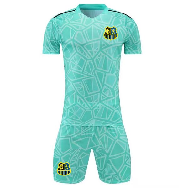 

goalkeeper kits running sets 22-23 saarbrucken soccer jerseys men football shirt 2023 sport short sleeves goalie mens kit sports wear, Black;blue