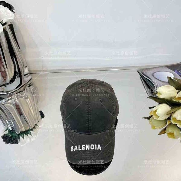 

designer b cap hat original balenciga caps b's correct version of washed denim cotton embroidered baseball men's and women's, Blue;gray