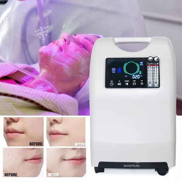 

professional hyperbaric oxygen jet facial peel machine spa use infusion spray intraceutical beauty oxygen mask device for skin care, Black;white