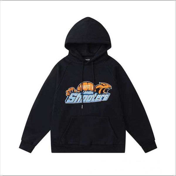 

men's hoodies 2022fw trapstar london hoodie men woman tiger towel embroidery shooters letter pullover fleece hooded sweatshirts vb, Black