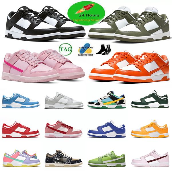 

running shoes low panda triple pink grey fog syracuse team green medium olive unc georgetown malachite sail walking gai jogging sneakers tra, White;red