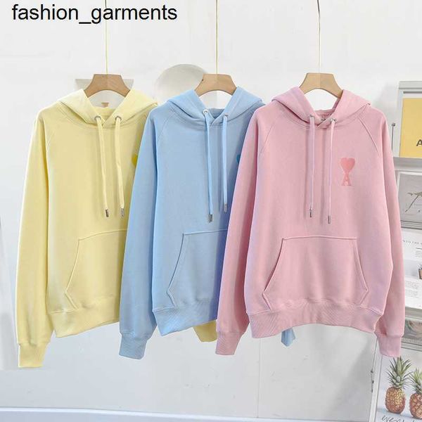 

women's sweaters amis coat love macaron loose designer multicolor hoodie solid, White;black