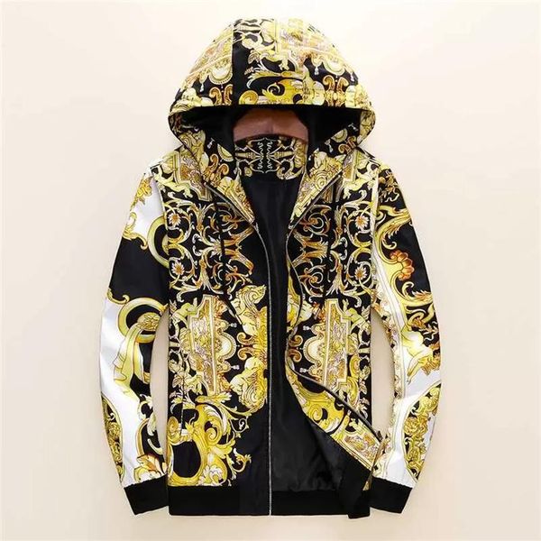 

2022 fashion jacket windbreaker long sleeve mens jackets hoodie clothing zipper with animal letter pattern plus size clothes male casual jny, Black;brown
